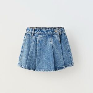 Zara Girls Blue Denim Skort